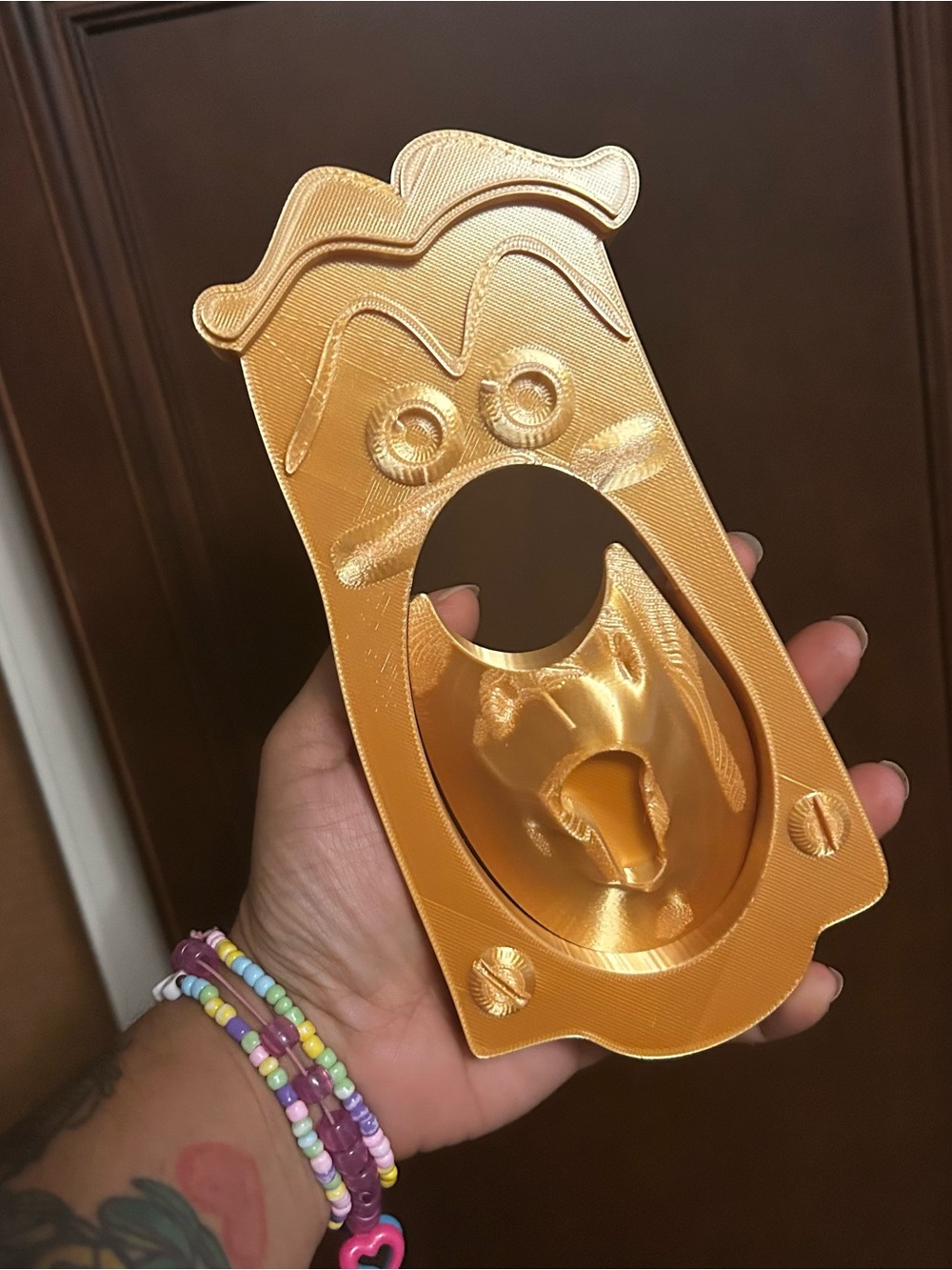 Gold Novelty door knob face
